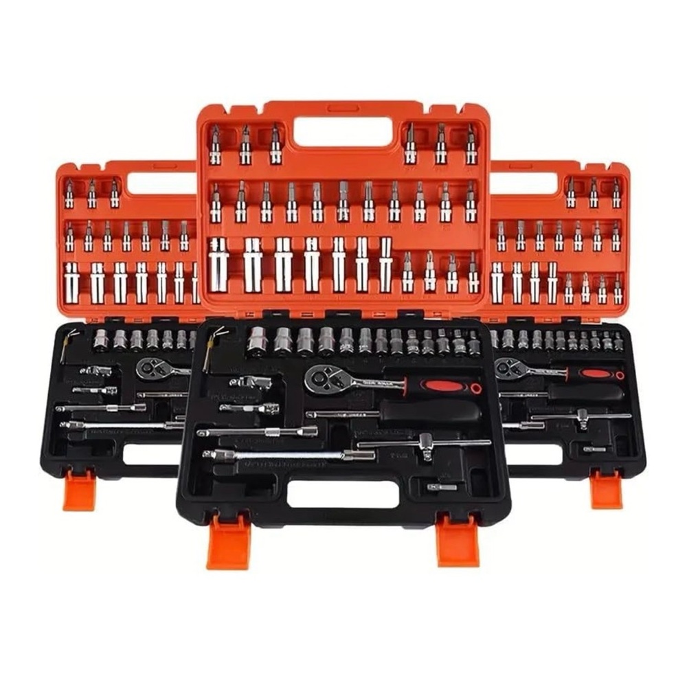 Comprehensive Tool Set with Orange Case